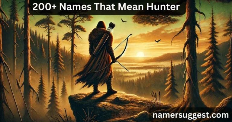 200+ Names That Mean Hunter for Boys & Girls with Meanings & Ai Generator