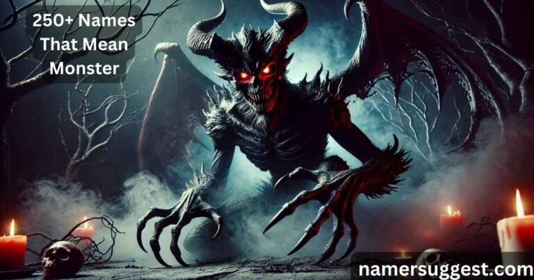 250+ Names That Mean Monster, Evil, or Demon for Your Fantasy Story