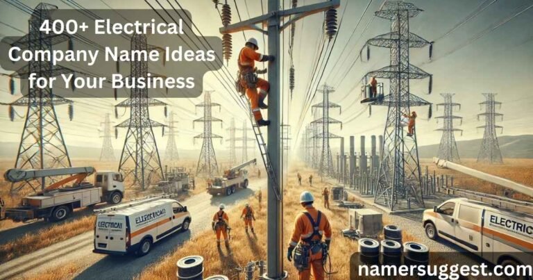 400+ Electrical Company Name Ideas for Your Business