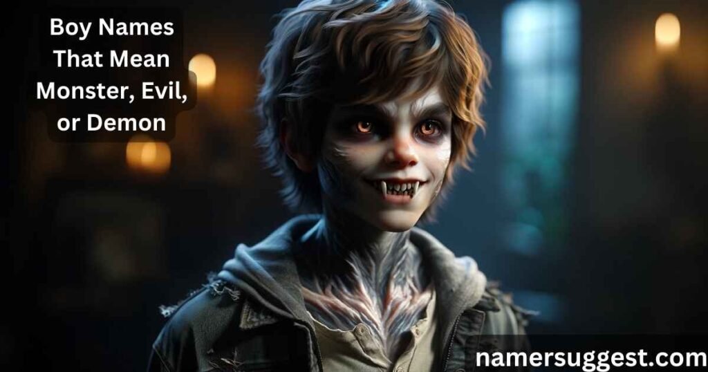 Boy Names That Mean Monster, Evil, or Demon