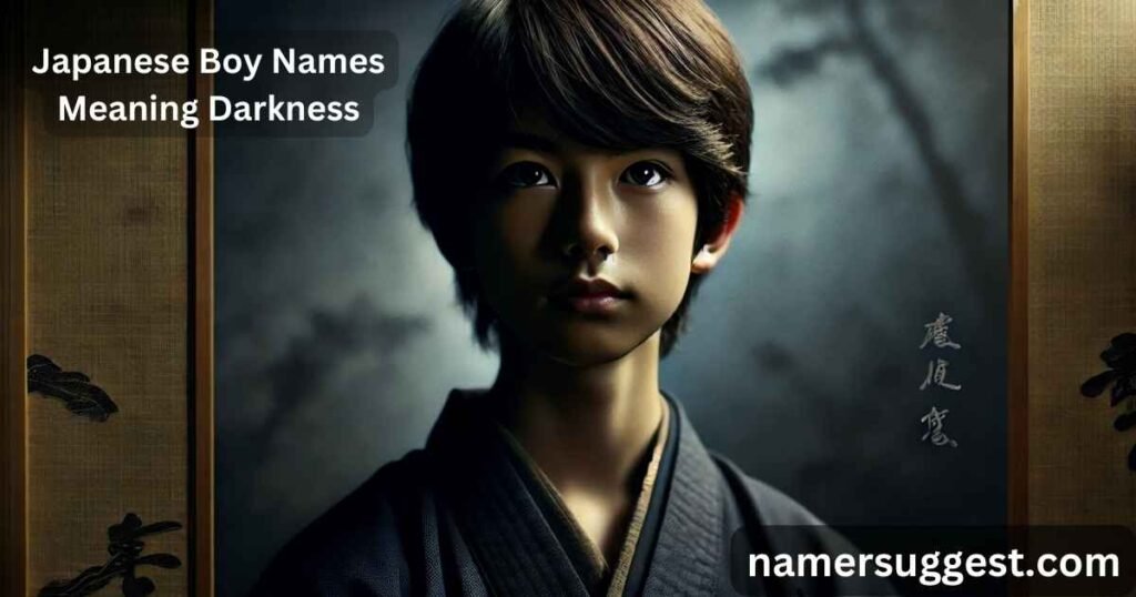 Japanese Boy Names Meaning Darkness