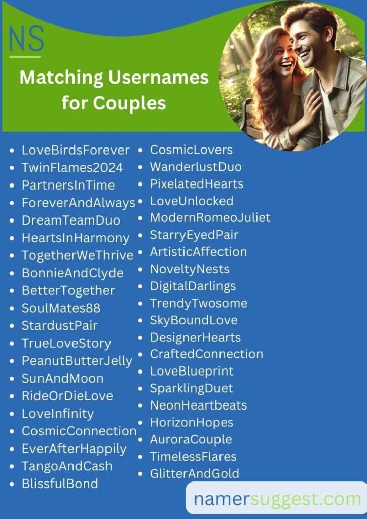 Top-Rated Matching Usernames for Couples