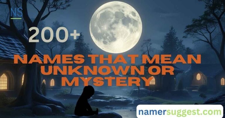 200+ Names That Mean Unknown or Mystery [+ Generator]