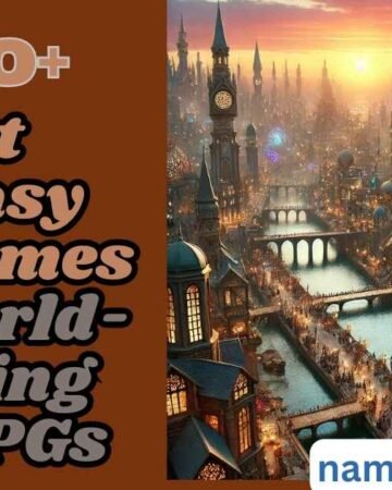 400+ Best Fantasy City Names for World-Building and RPGs