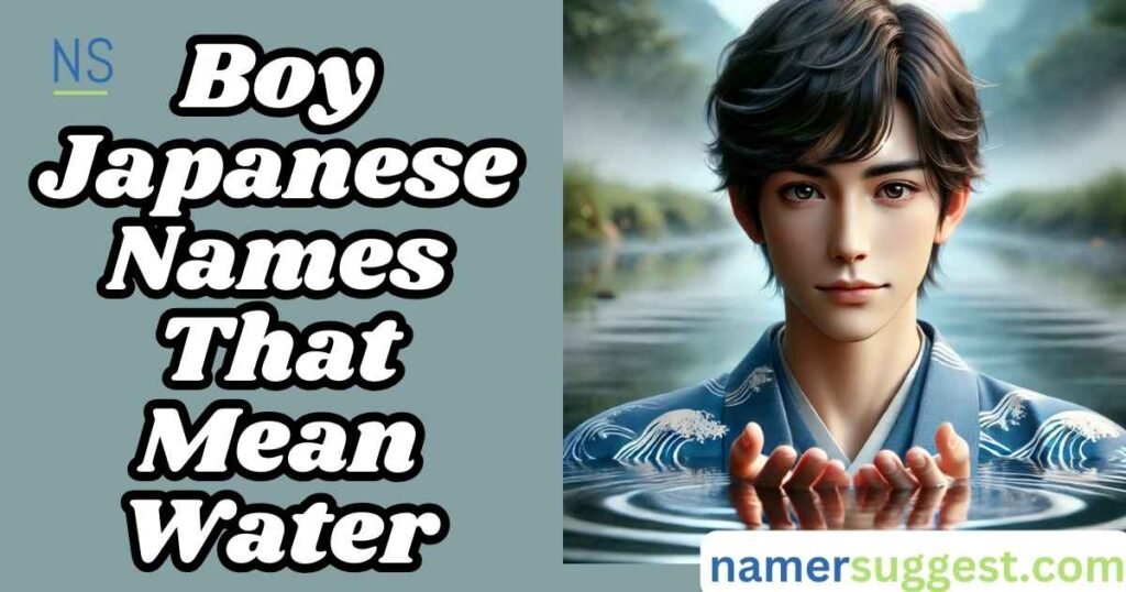 Boy Japanese Names That Mean Water