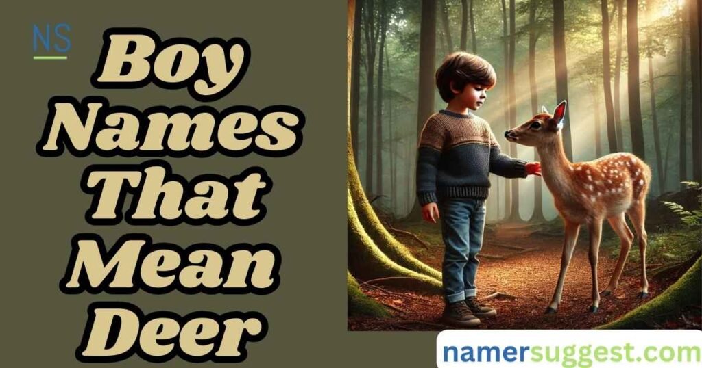 Boy Names That Mean Deer