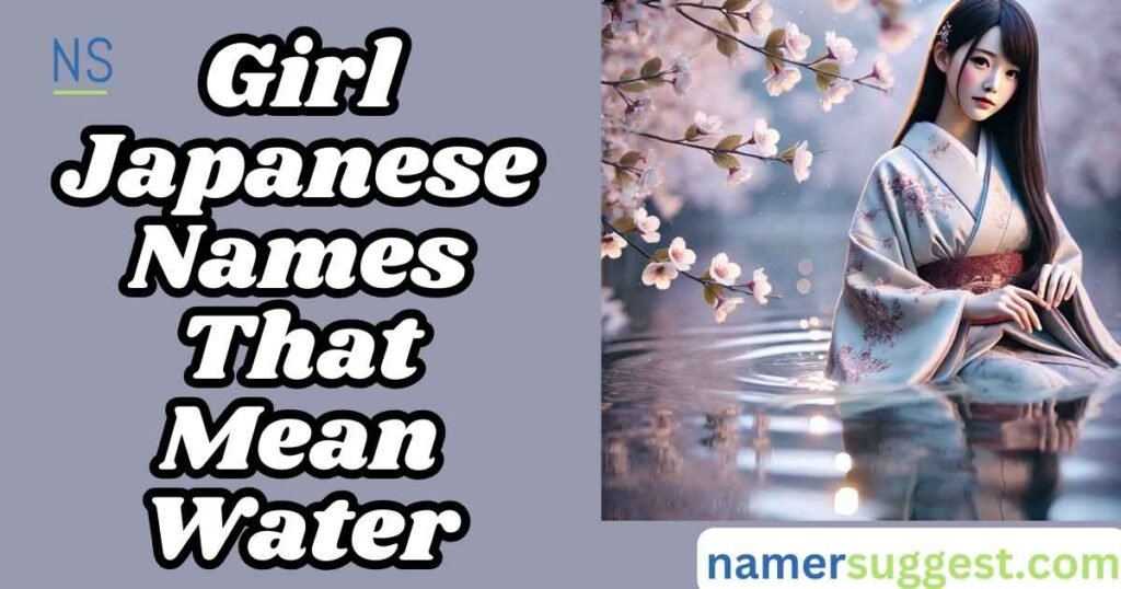 Girl Japanese Names That Mean Water