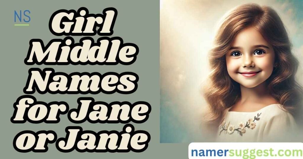 Girl Middle Names for Jane or Janie