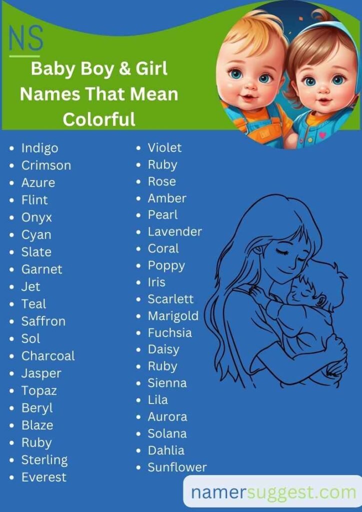 Top Picks: Best Baby Names That Mean Colorful